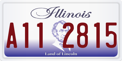 IL license plate A112815