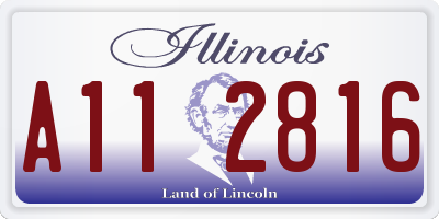 IL license plate A112816