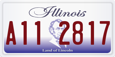IL license plate A112817