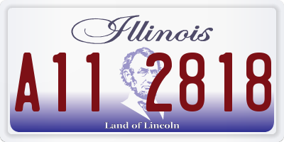 IL license plate A112818