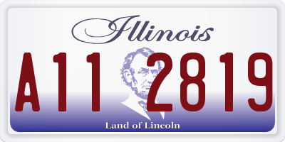 IL license plate A112819