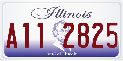 IL license plate A112825