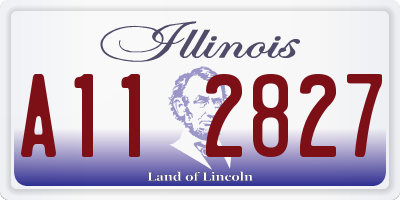 IL license plate A112827