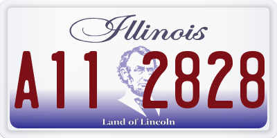 IL license plate A112828