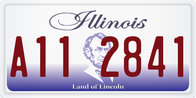 IL license plate A112841