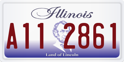 IL license plate A112861