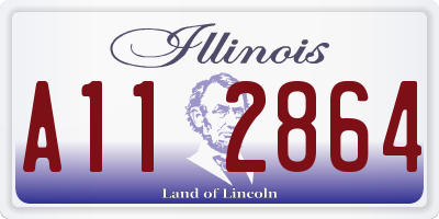 IL license plate A112864