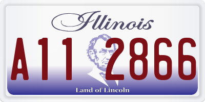 IL license plate A112866