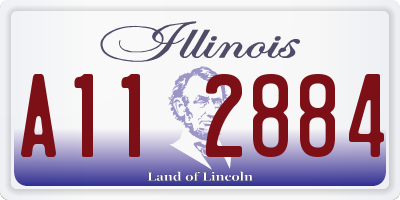IL license plate A112884