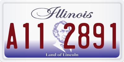 IL license plate A112891