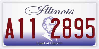 IL license plate A112895