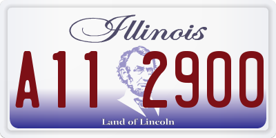 IL license plate A112900