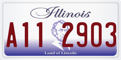 IL license plate A112903