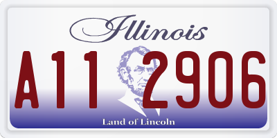 IL license plate A112906