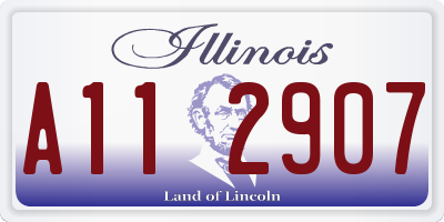 IL license plate A112907