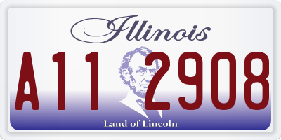 IL license plate A112908
