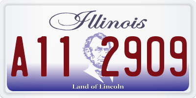 IL license plate A112909