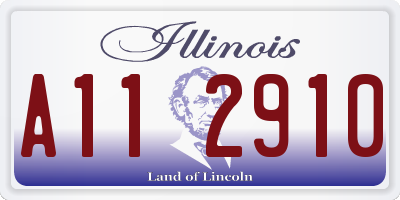 IL license plate A112910