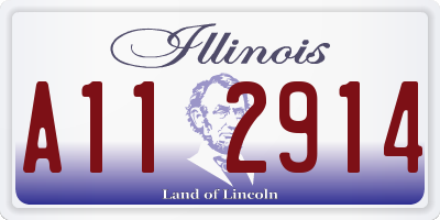 IL license plate A112914