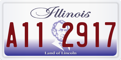 IL license plate A112917