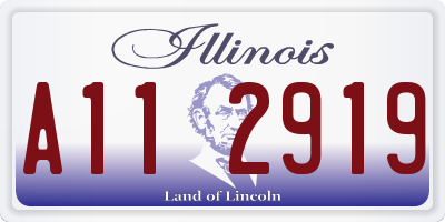 IL license plate A112919