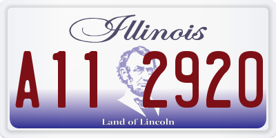 IL license plate A112920