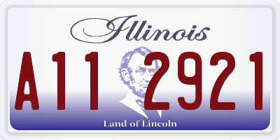 IL license plate A112921