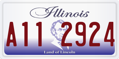 IL license plate A112924