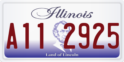 IL license plate A112925