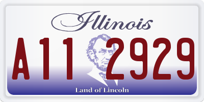 IL license plate A112929