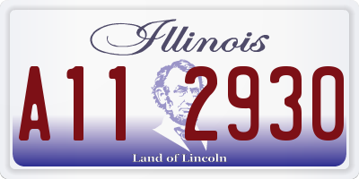 IL license plate A112930