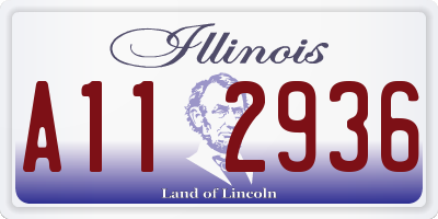 IL license plate A112936