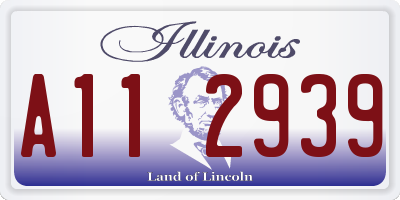 IL license plate A112939