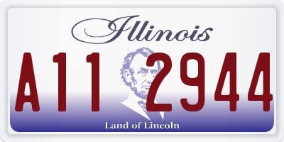 IL license plate A112944