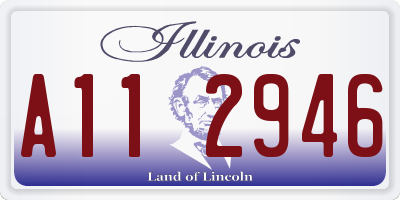 IL license plate A112946