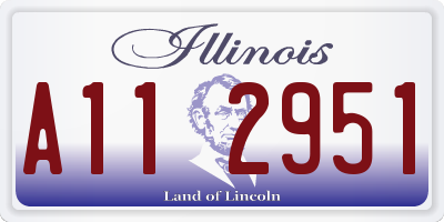 IL license plate A112951