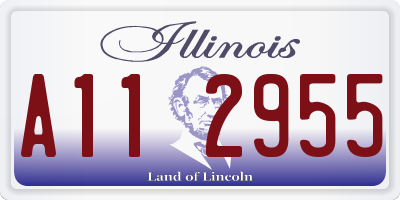 IL license plate A112955