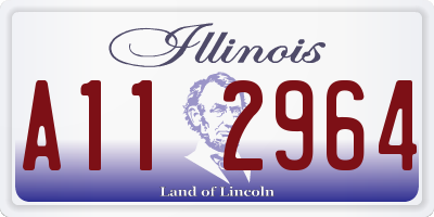 IL license plate A112964