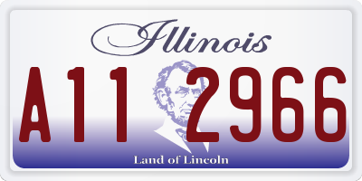 IL license plate A112966