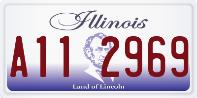 IL license plate A112969