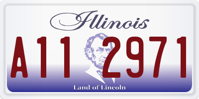 IL license plate A112971