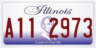 IL license plate A112973