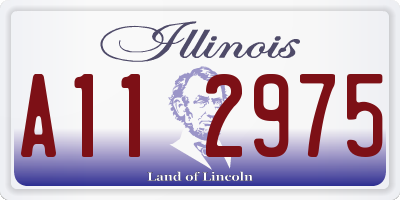 IL license plate A112975