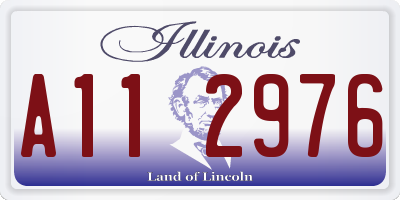 IL license plate A112976