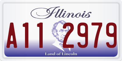 IL license plate A112979