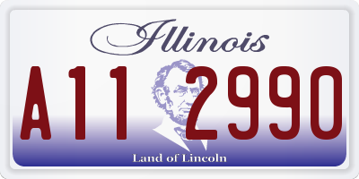 IL license plate A112990