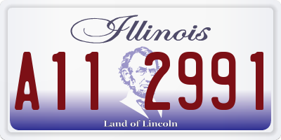 IL license plate A112991