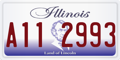 IL license plate A112993