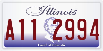 IL license plate A112994