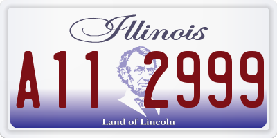 IL license plate A112999